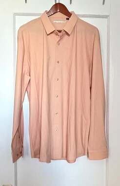 Lion Nardo Spaidersilk Men's Slim Fit Dress Shirt Long Sleeve Size XL